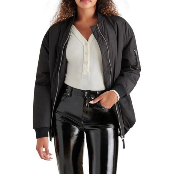 NEW Steve Madden Cargo Bomber Jacket - Picture 1 of 7